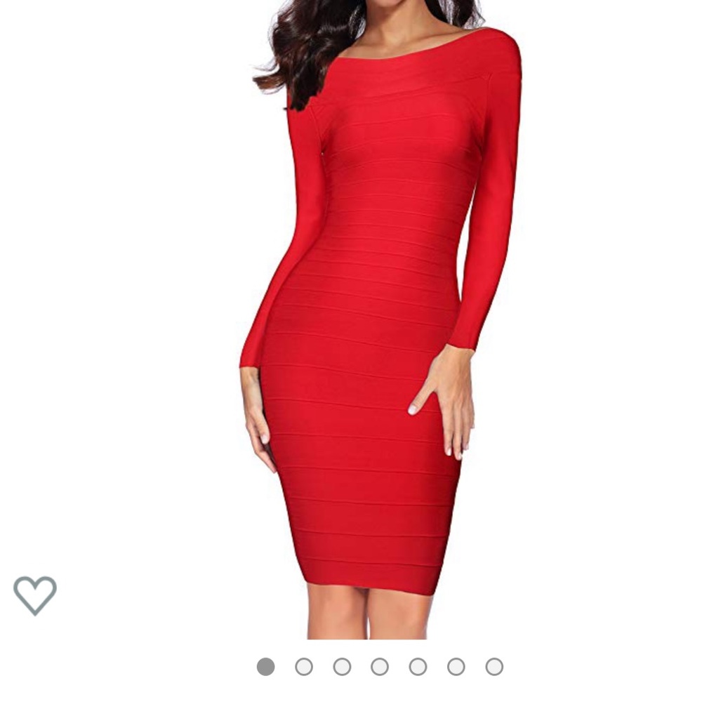 Red bandage dress XS